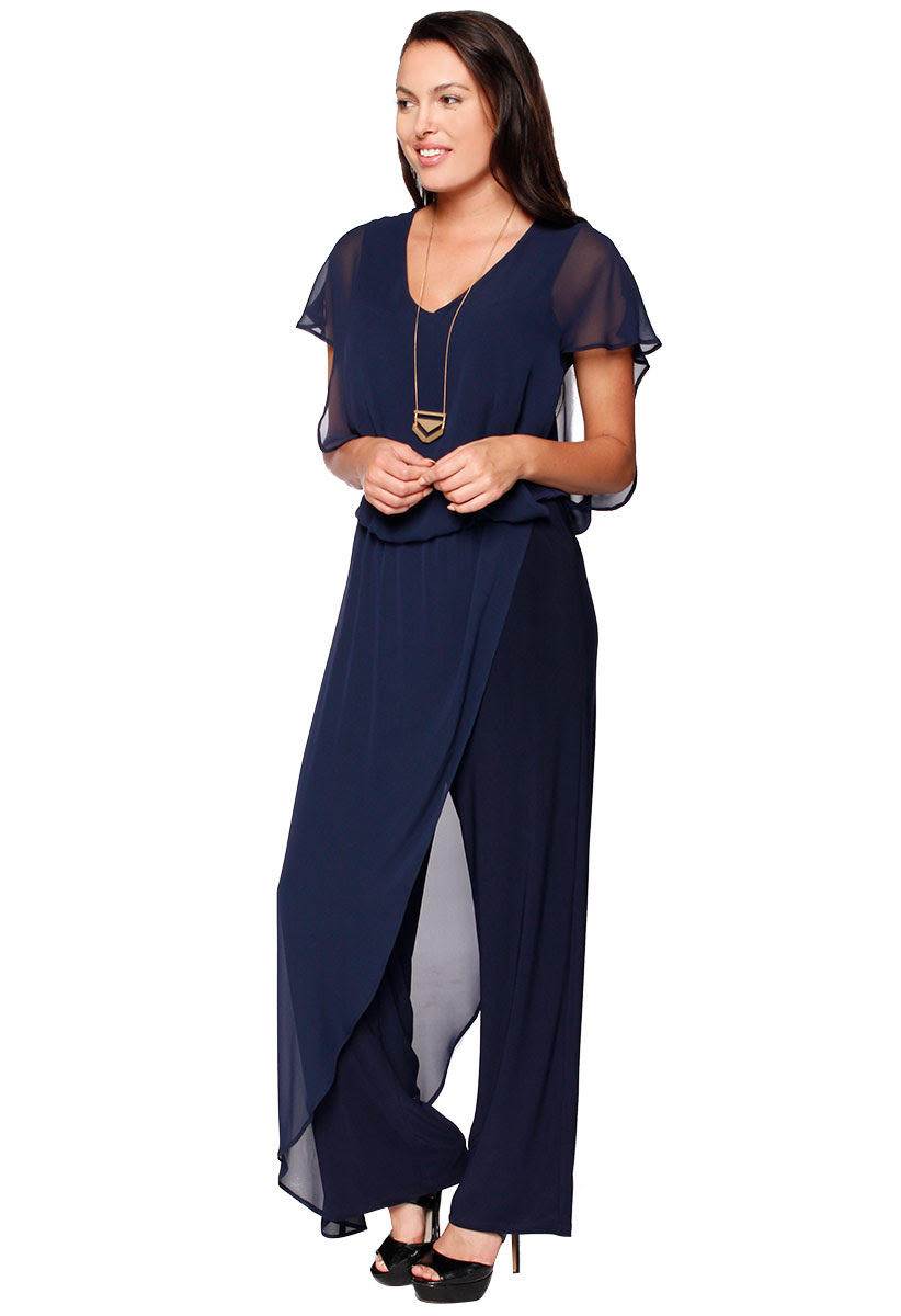 Last tango jumpsuit with chiffon overlay on sale